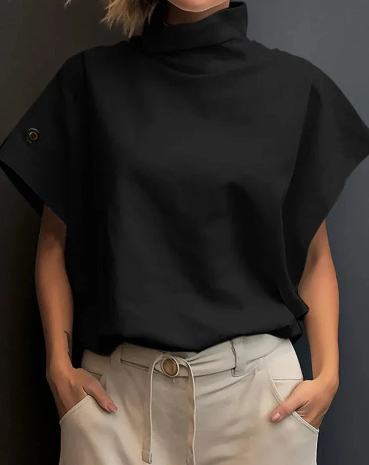 Olwerk Turtleneck Blouse van Evalien Couture