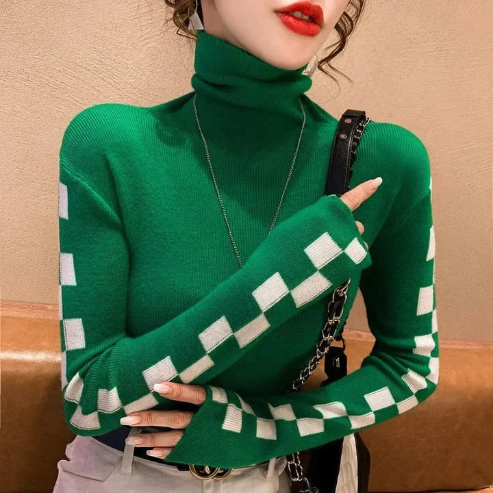 Dames Turtleneck Trui Zacht Warme Coltrui