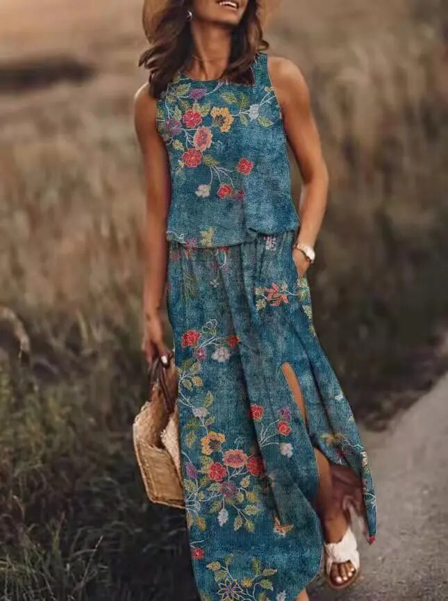 Zomerse Maxi Jurk Vrouwen Lange Jurk