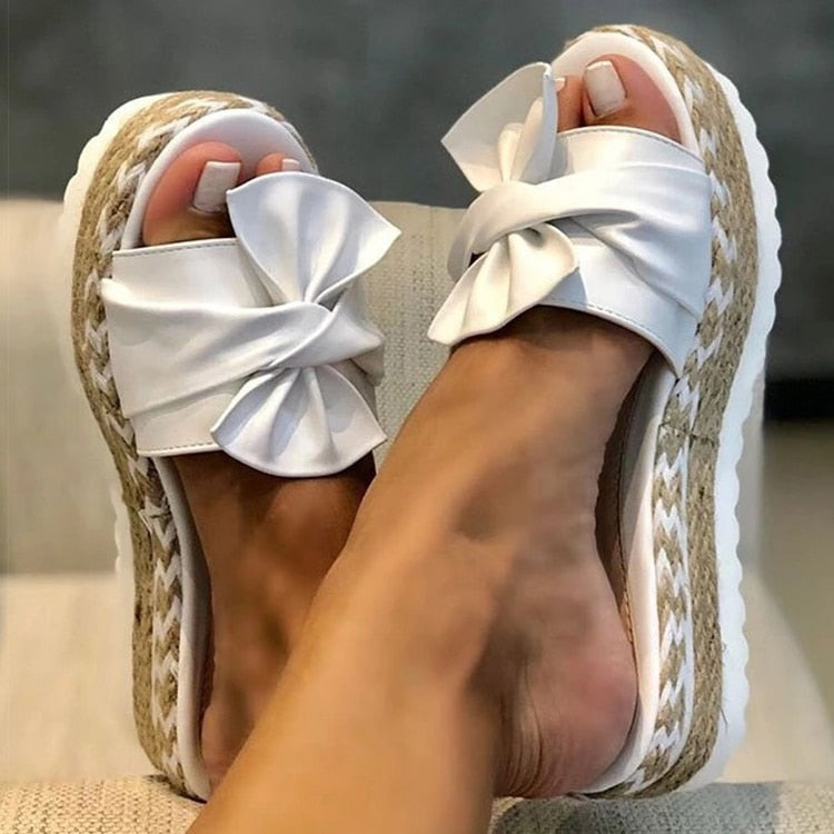 Sandalen met Strik voor Vrouw Zomer