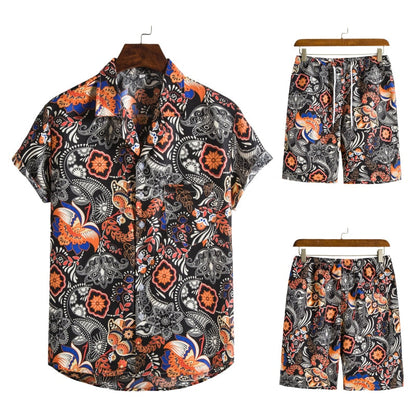 Herencombi Zomerse Hawaii Print Korte Broek