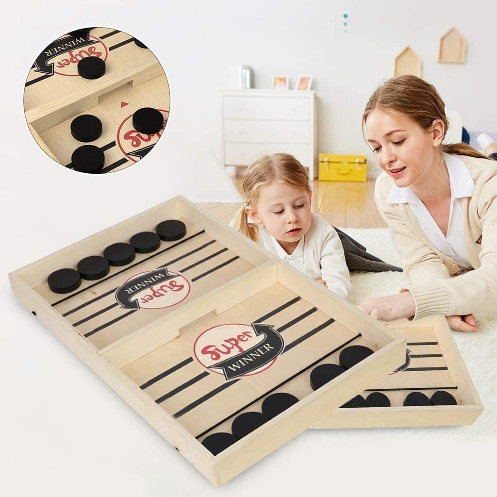 Tafelvoetbal Sjoelen 2-in-1 Speeltafel voor Thuisgebruik