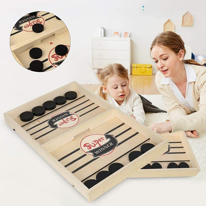 Tafelvoetbal Sjoelen 2-in-1 Speeltafel voor Thuisgebruik