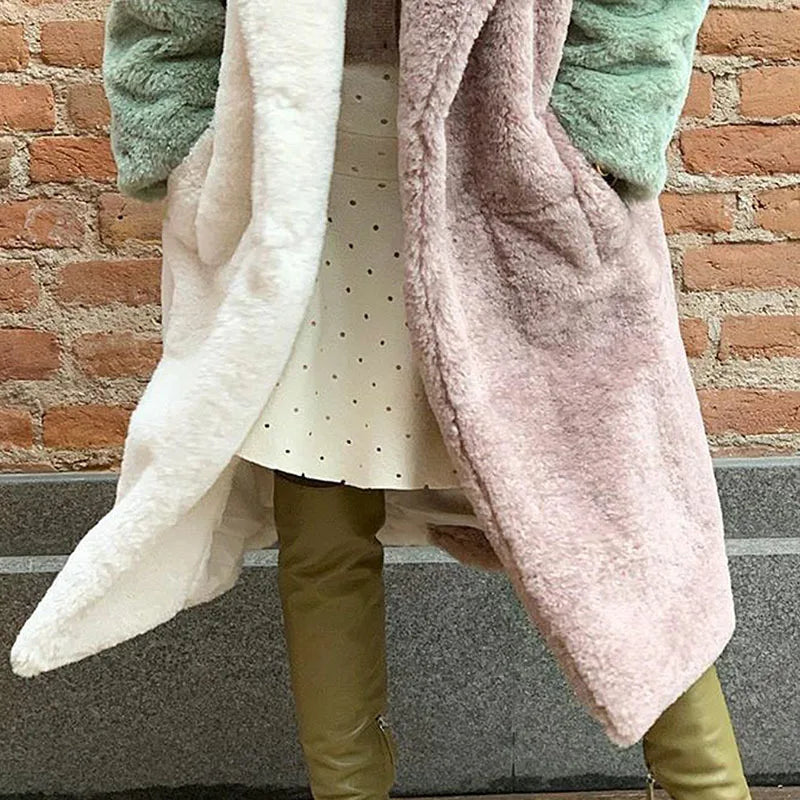 Warme Bontjas voor Vrouw Winter Collectie