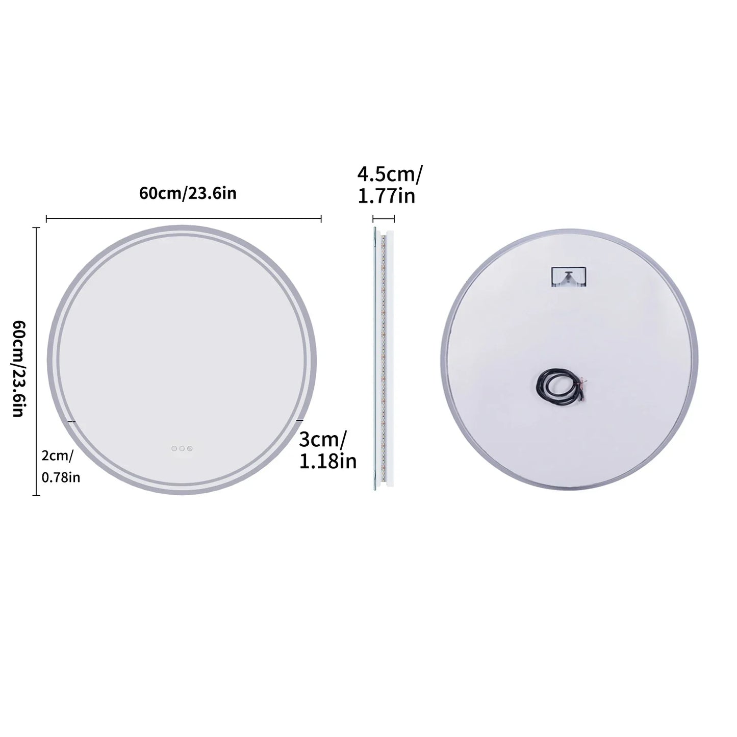 Ronde Badkamerspiegel met Verlichting LED