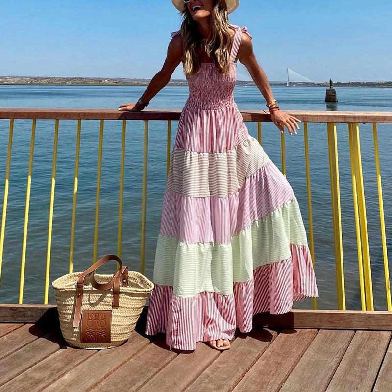 Boheemse Maxi Jurk Zomerjurk Vrouw