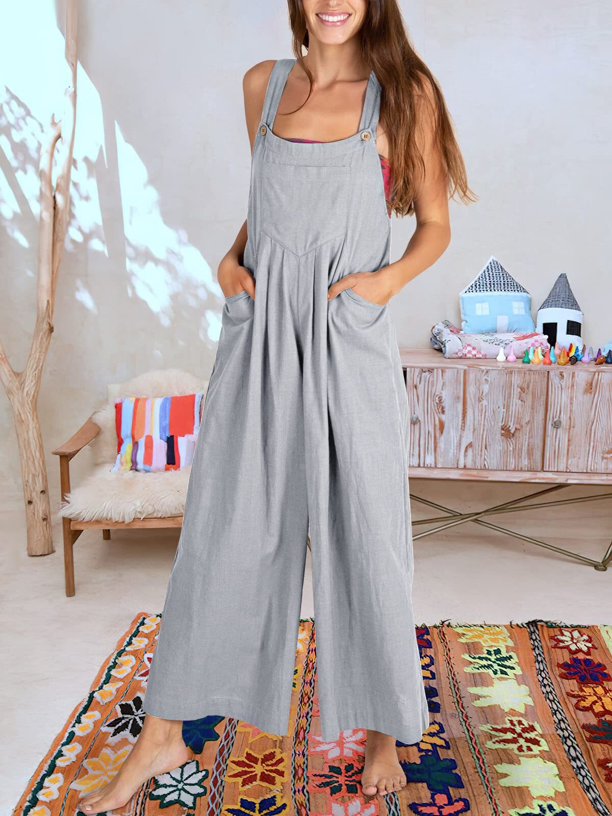 Mouwloze Jumpsuit Dames Zomerkleding