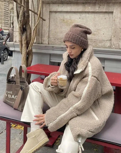 Teddyjas Mila Zacht en Warme Jas voor Dames - Mode Vibes