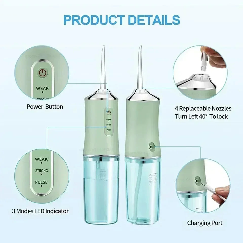 Draadloze Waterflosser voor Tanden met Laag Waterverbruik