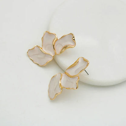 Bloemen Oorbellen Romantisch Elegant Zilver
