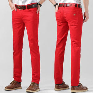 Heren Broek Milan Gekleurd Stretch Stof