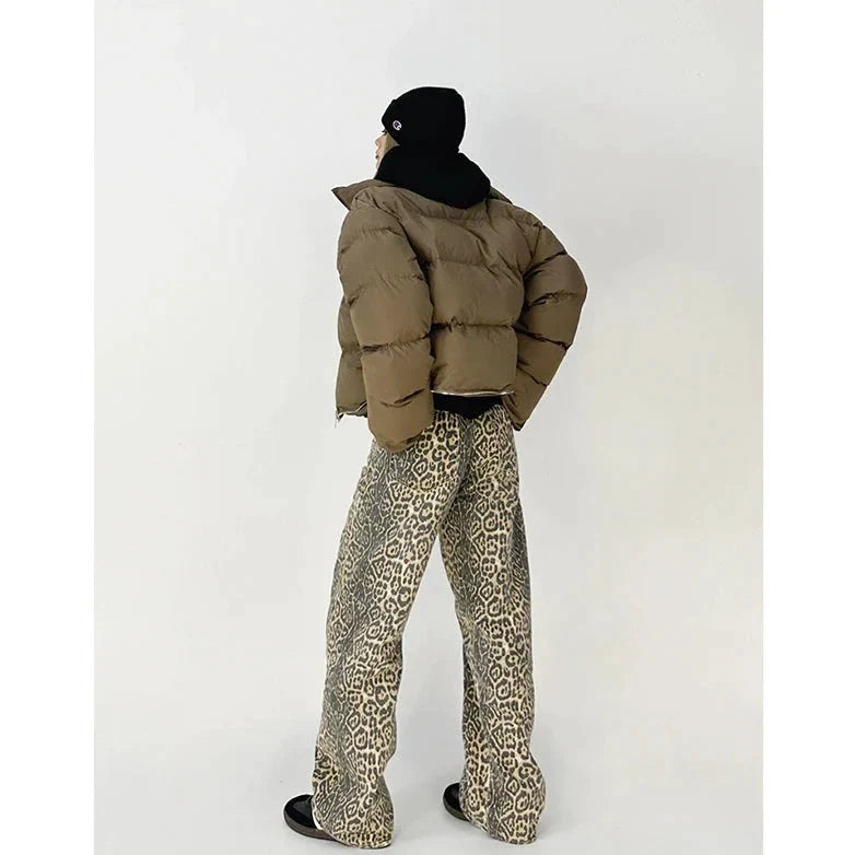 Retro Broek Luipaard Print Damesrok