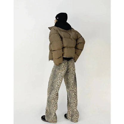 Retro Broek Luipaard Print Damesrok
