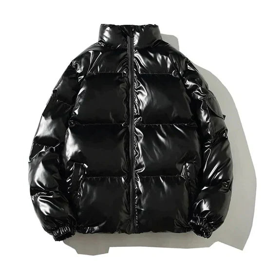 Winddichte Metallic Winterjas voor Heren | Pufferjack