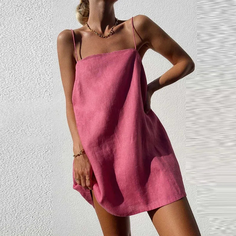Jurk Mini Zomerjurk met Bandjes