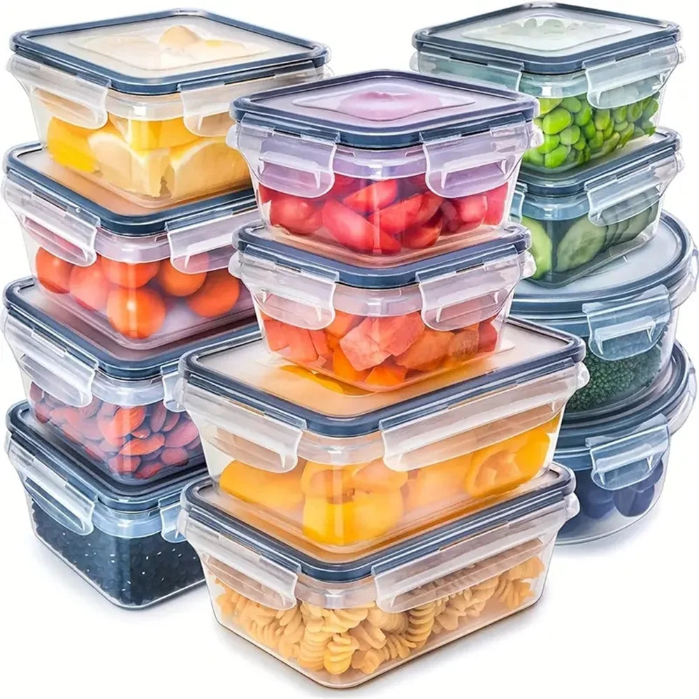 Voedselcontainer Set 12-delig Luchtdicht en Handig - Mode Vibes