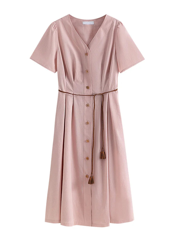 KustKoningin Roze Zomerjurk