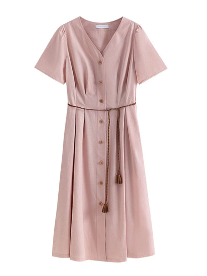 KustKoningin Roze Zomerjurk