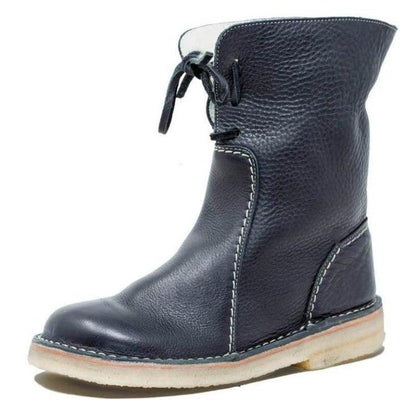 Waterdichte fleece dameslaarzen met warme wollen voering – Ideaal voor de winter