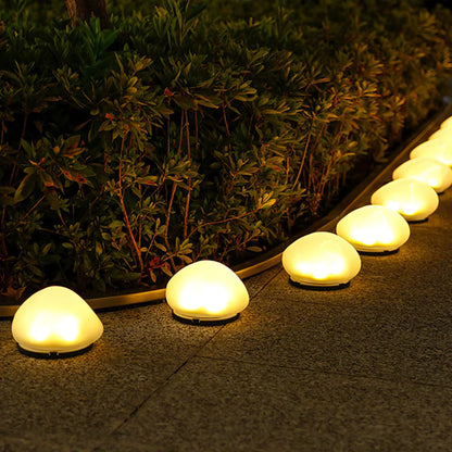 Solar tuinlamp kiezelsteen ontwerp op zonne-energie