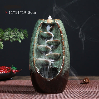 Wierook Houder Decoratief Houten Waterval Design