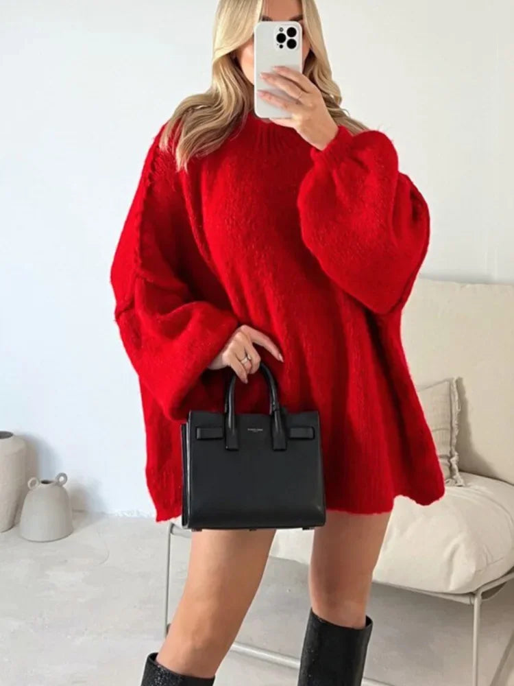 Oversized Trui Myrtle voor Vrouw Relax Fit - Mode Vibes