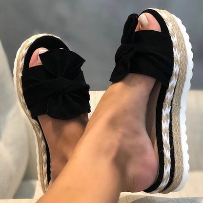 Sandalen met Strik voor Vrouw Zomer