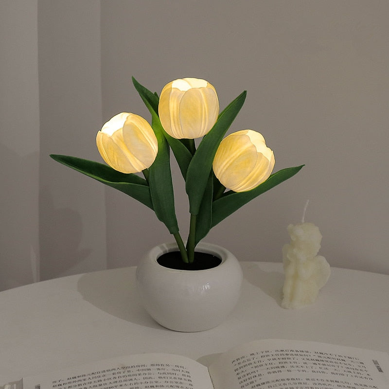 Tulpen Nachtlamp Kleurrijk Dimbaar