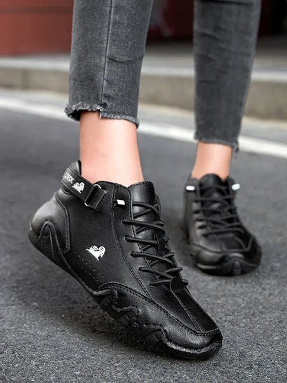 Leren Winter Sneakers Warm en Veelzijdig