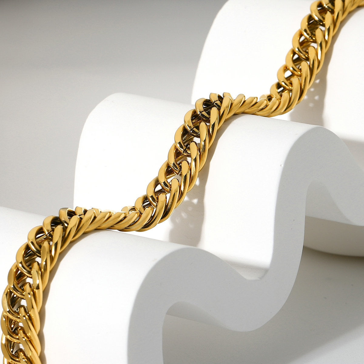 Ketting Halsketting RVS Gouden Kleur Niet Verkleurend