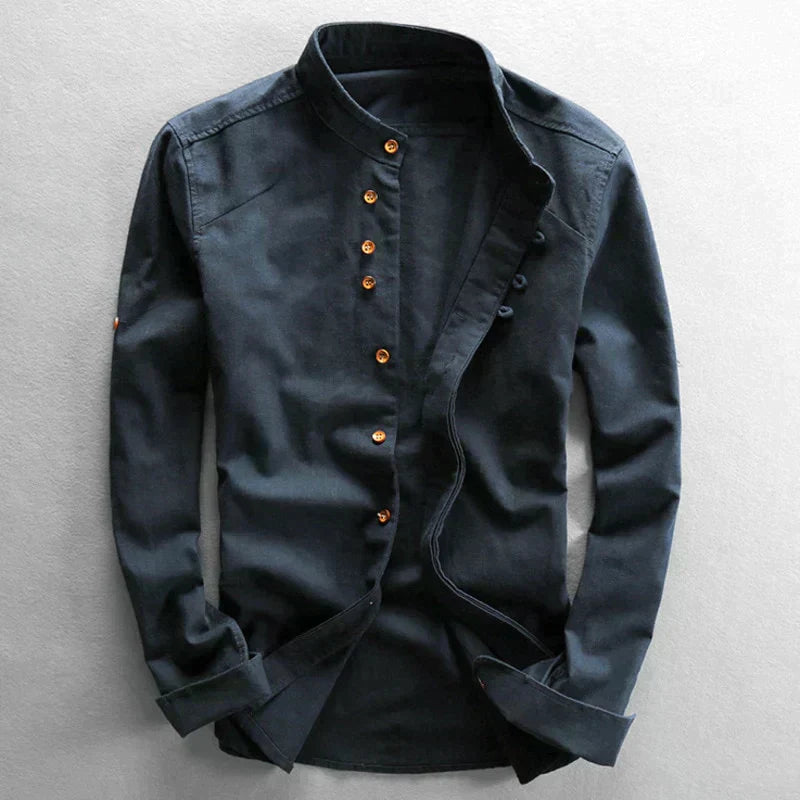 Heren Katana Stijl Shirt van Katoen en Polyester