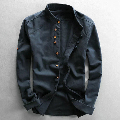 Heren Katana Stijl Shirt van Katoen en Polyester