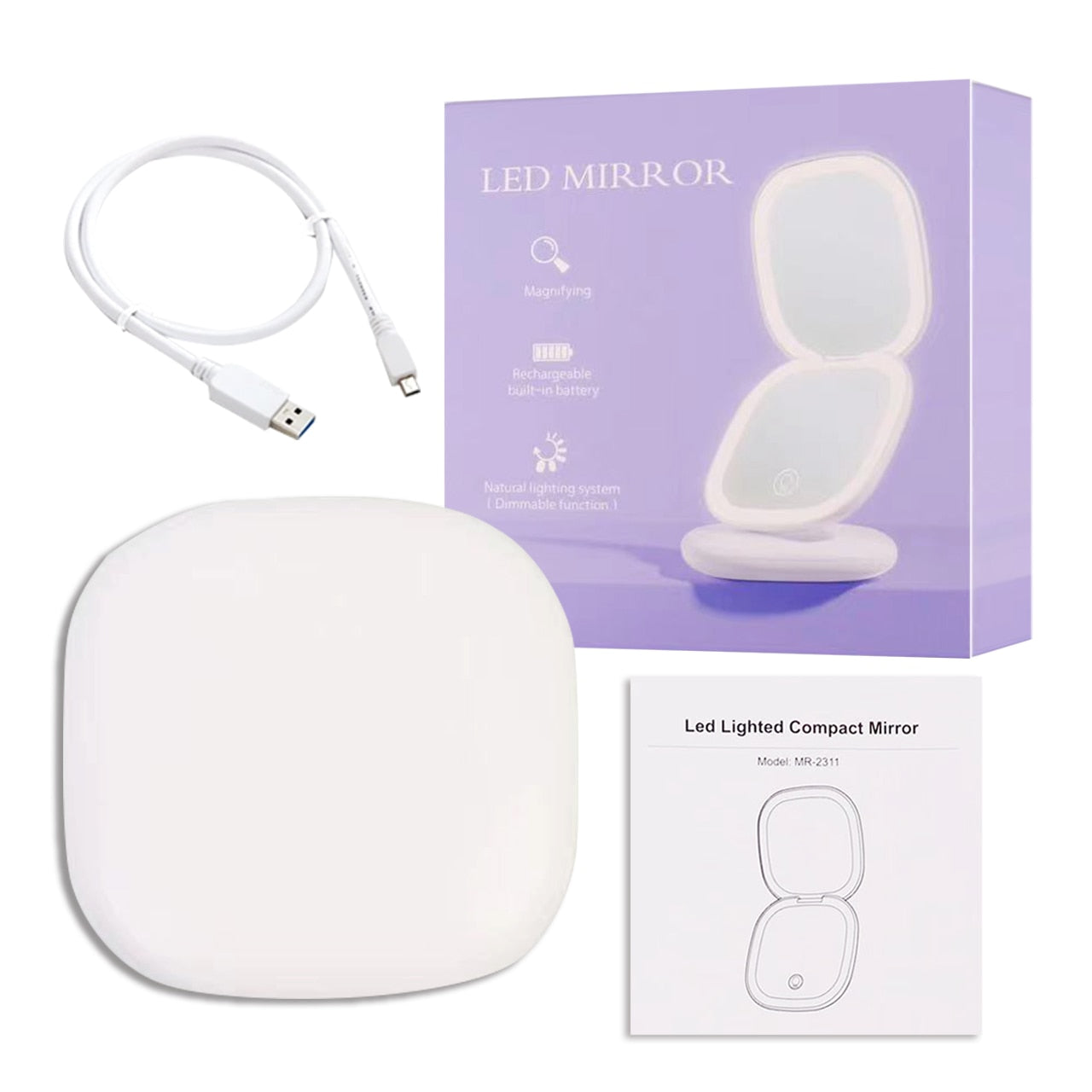 Verlichte Makeup Spiegel Met LED Licht