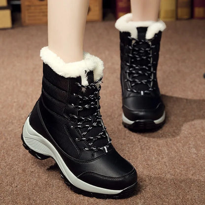 Witte Snowboots Plateau Fina Sneeuwlaarzen Voor Vrouw