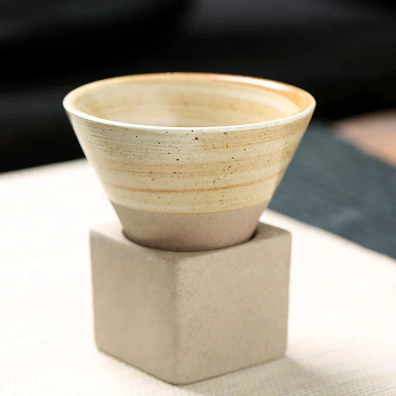 Handgemaakte Japanse Koffie- en Theekop Ceramiek Zen Stijl - Mode Vibes