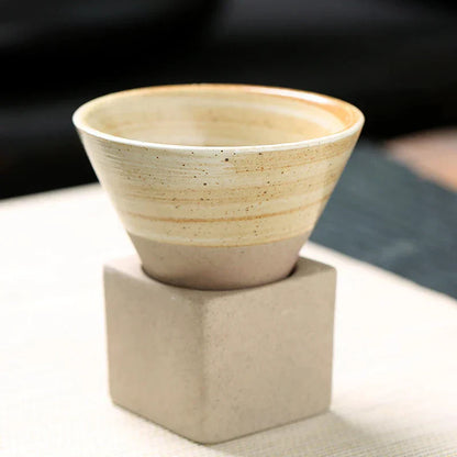 Handgemaakte Japanse Koffie- en Theekop Ceramiek Zen Stijl - Mode Vibes