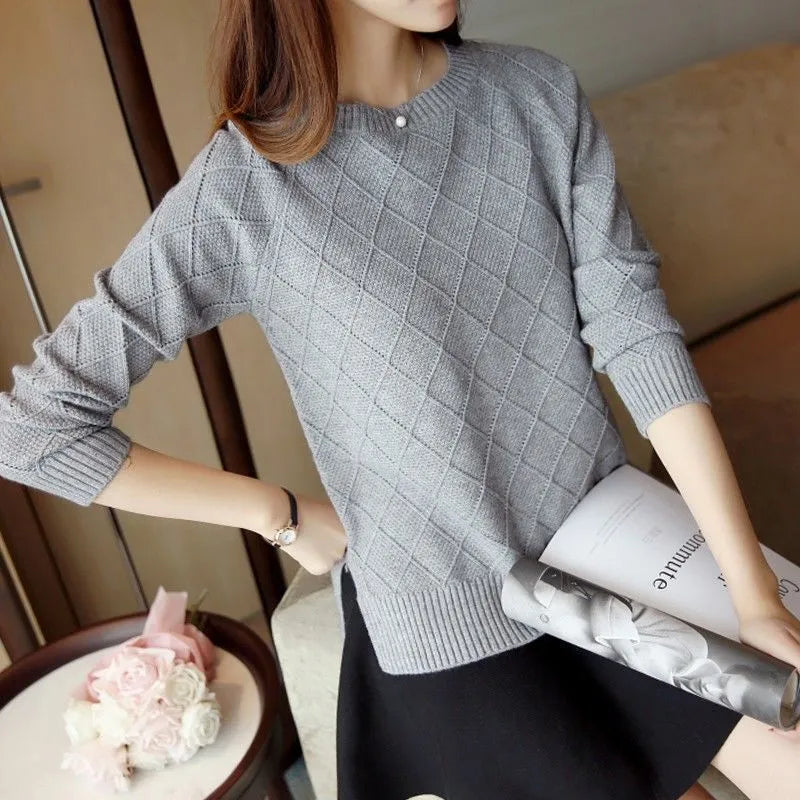 Damestrui Gebreid Ronde Hals Casual Look