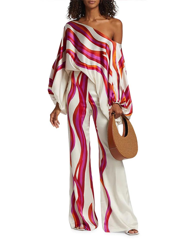 Tweedelige off-shoulder set