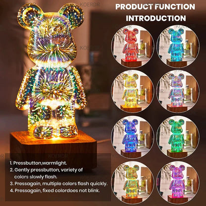 3D Vuurwerk Sfeerlamp Magisch Projectielicht StarBear