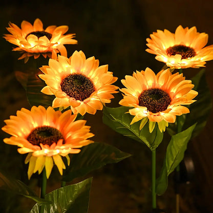 Zonnebloem Lamp Waterdicht Op Zonne-energie Met Solar Panel