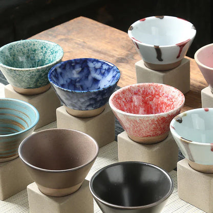 Handgemaakte Japanse Koffie- en Theekop Ceramiek Zen Stijl