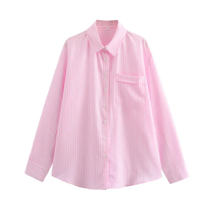 Damesblouse Gestreept Luchtig en Modern