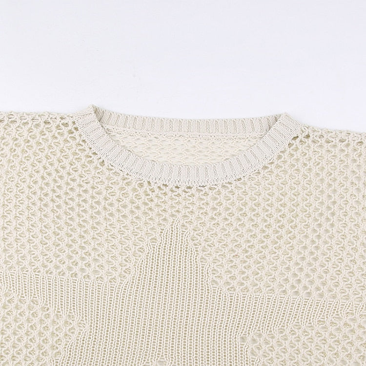 Grunge Trui voor Dames met Crochet Patroon