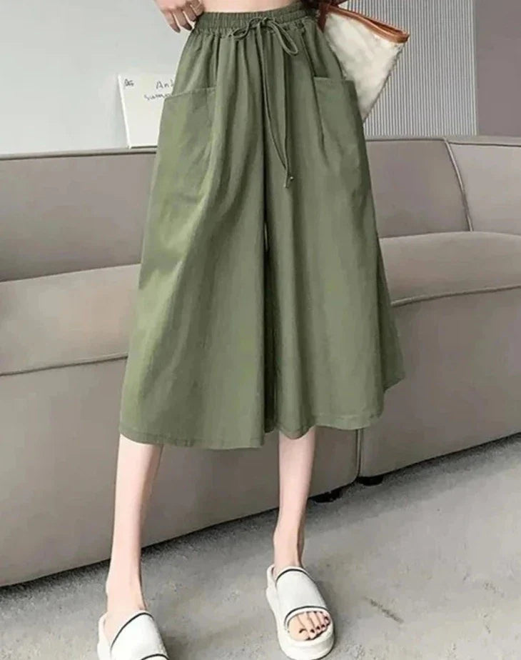 Vrije Stijl Cropped Broek van Zoete Mode