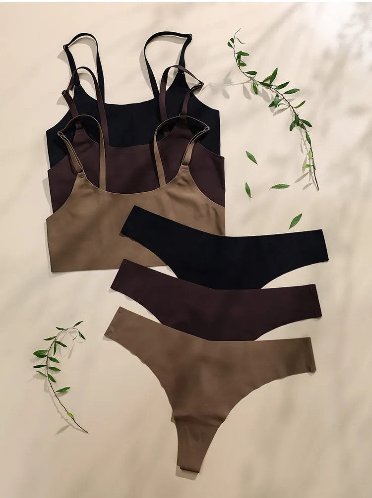 Comfortabele Naadloze Lingerie Set voor Elke Dag