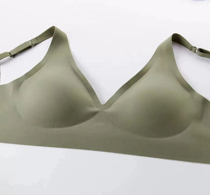 Naadloze Beugelloze BH met Diepe V Hals Comfort