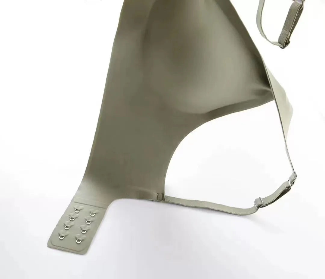 Naadloze Beugelloze BH met Diepe V Hals Comfort
