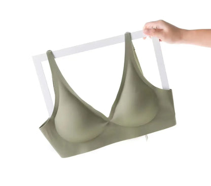 Naadloze Beugelloze BH met Diepe V Hals Comfort
