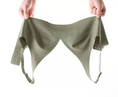 Naadloze Beugelloze BH met Diepe V Hals Comfort