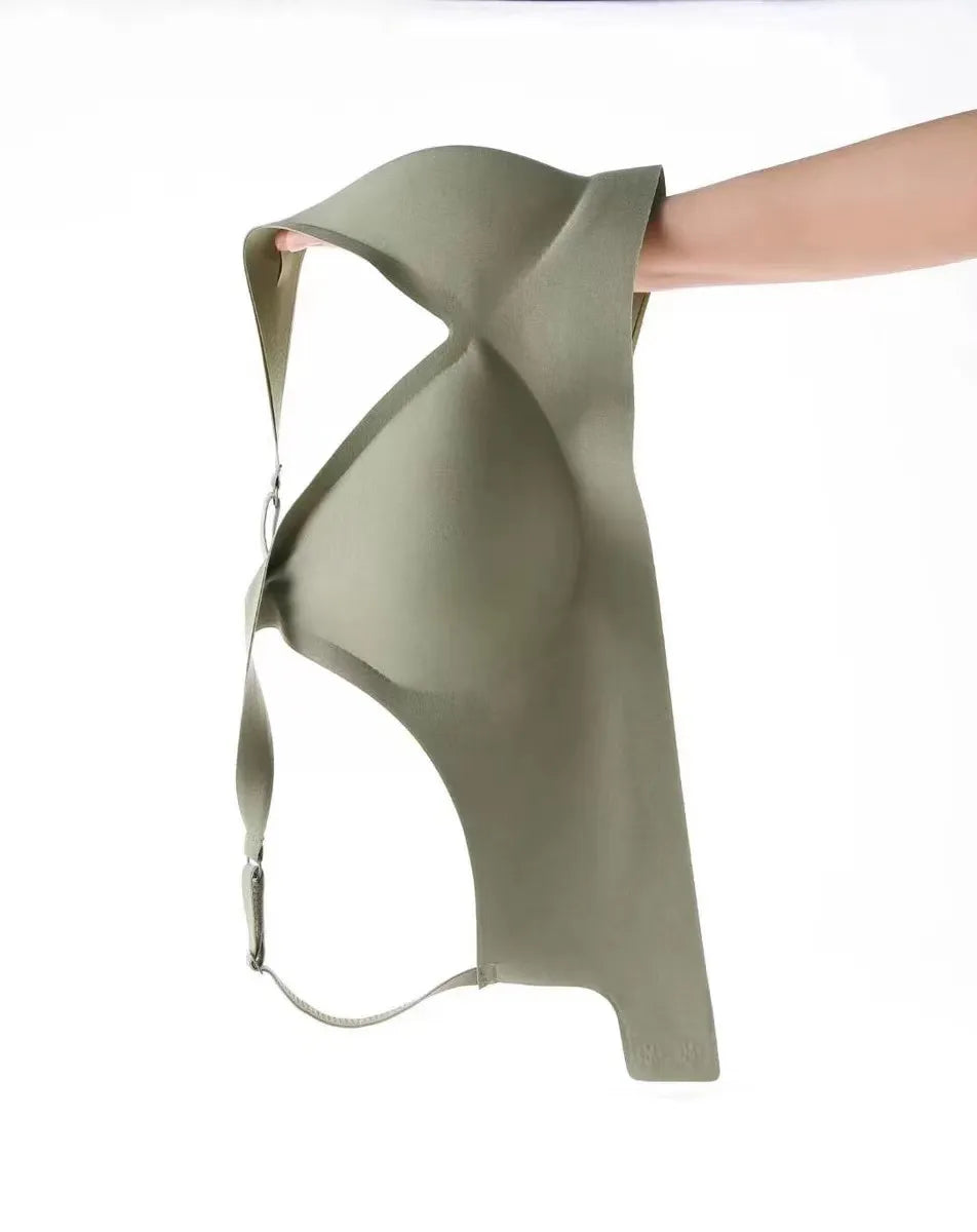 Naadloze Beugelloze BH met Diepe V Hals Comfort